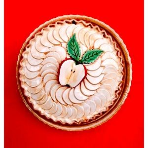 Vintage Apple Pie Tray/ Container